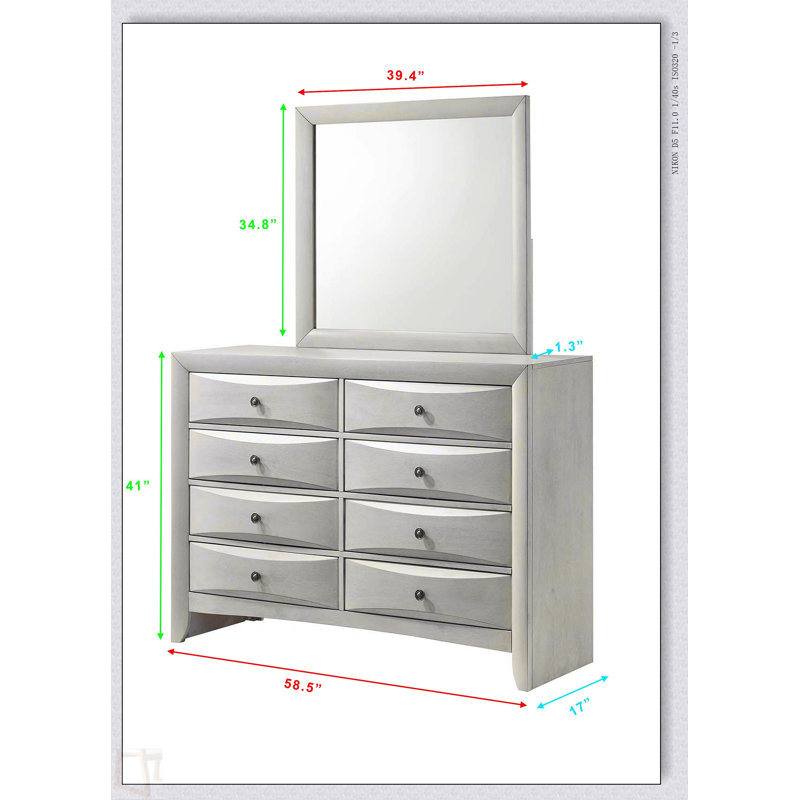 Commode 6 tiroirs 1Pc