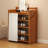 Multi-Layer Foldable Bamboo Shoe Rack - Space-Saving Entryway Storage Organizer