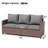 Vancamp 79" Wide Outdoor All-Weather Wicker Patio Sofa With Cushions-670942947