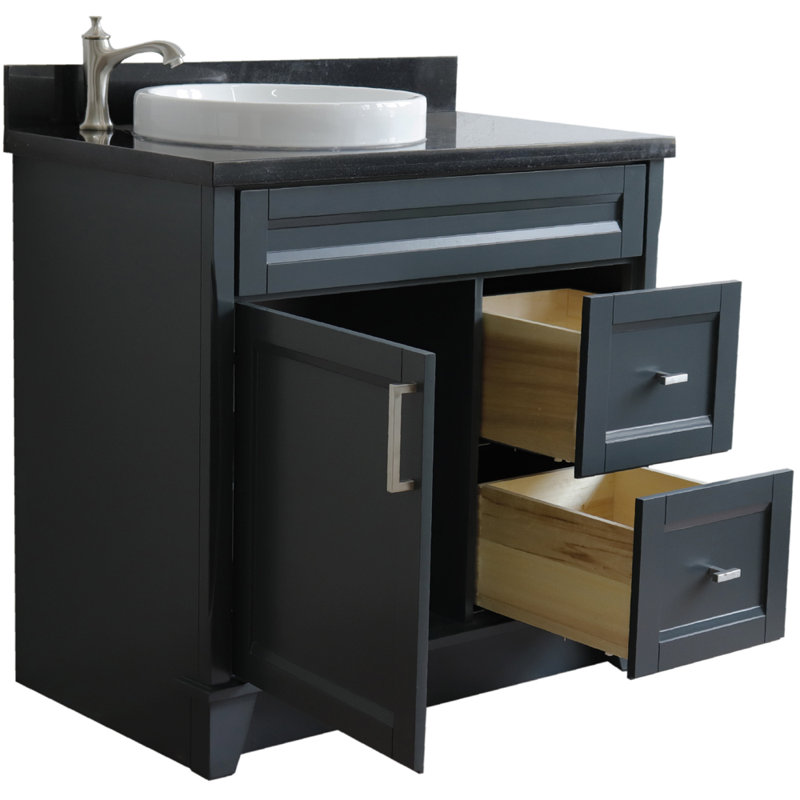 Ensemble de meuble-lavabo simple 37 po Casden, Noir galaxie, Monotrou