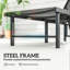 Outsunny Sun Lounger for Garden Set of 2 Texteline Seat-124120864