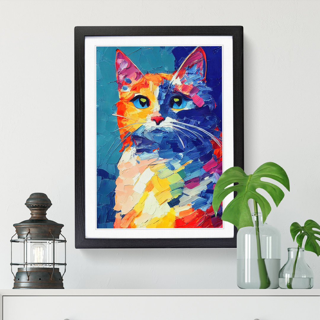 Dimitrov Cat Palette Knife Vol.2 - Picture Frame Print