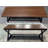 Entryway Bench With Storage, Wood And Metal Indoor Bench For Entry Way
