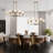 Jenavicia 8 - Light 41"W Shaded Modern Linear Chandelier