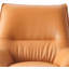 Fauteuil d'appoint et repose-pieds en cuir fleur-1788143045