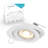 4'' Selectable Color Temperature 9 Watt Dimmable Air-Tight IC Rated LED Canless Recessed Lighting Kit-66338851
