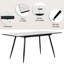 Extendable Metal Base Dining Table-1953154812