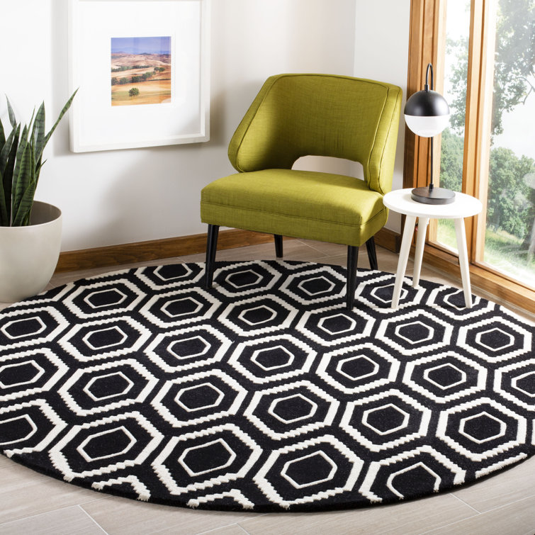 Deedie Hand Tufted Wool Geometric Rug
