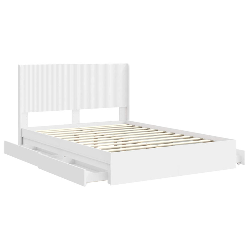 Bed, European Double (140 x 200 cm), White