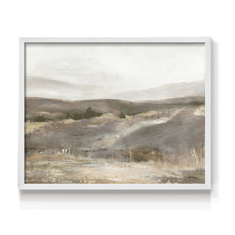 Hill Country - Reproduction encadrée - Restickable, Blanc