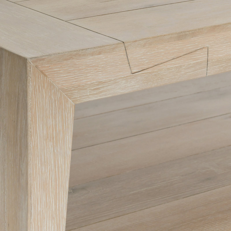 Troy 4 Legs Coffee Table, Beige Wood
