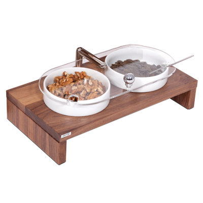 Ze' Pe Porcelain Serving Bowls with Riser