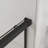 60" W X 72" H Semi - Sliding Shower Door, 1/4" (6mm) Thick Tempered Clear Glass With Easy Clean Coating, Stainless Steel Hardware, Matte Black Finish, Adjustable Width 56" 60", Reversible Design For
