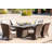 Ahders 6 - Person Wicker Patio Dining Set with Rectangular Table , Cushions Included-70264556