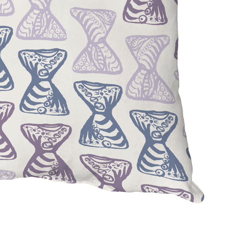 Housse et insert de coussin carré en coton, Lavande, 16" x 16"