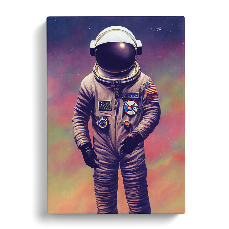 View Of An Astronaut - Wrapped Canvas, 76cm H x 50cm W x 3cm D