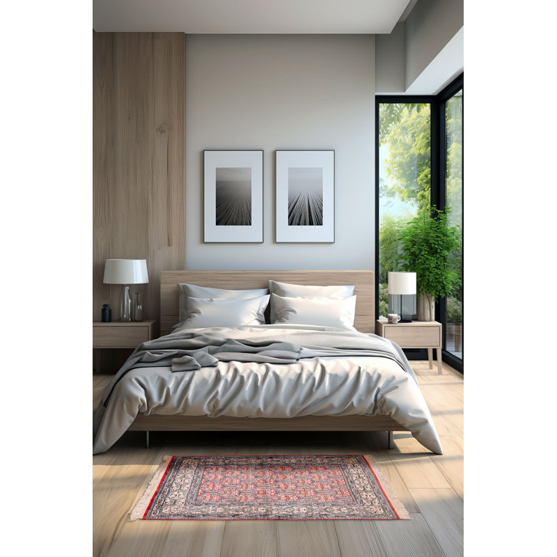 Tapis rouge clair Dodds 3 pi 1 po x 4 pi 8 po