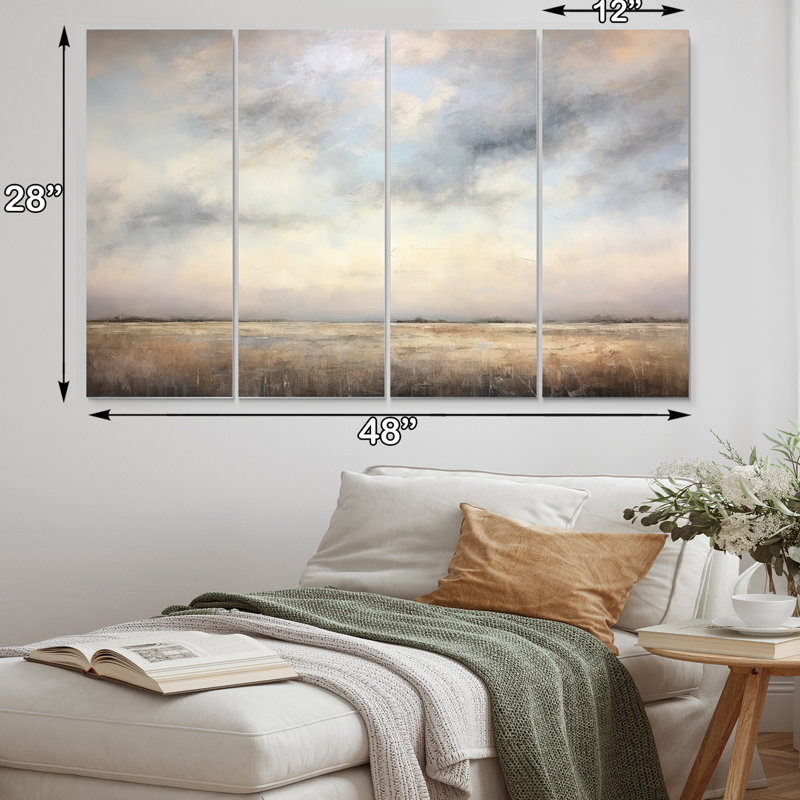 - Impression sur toile tendue 4 pièces
