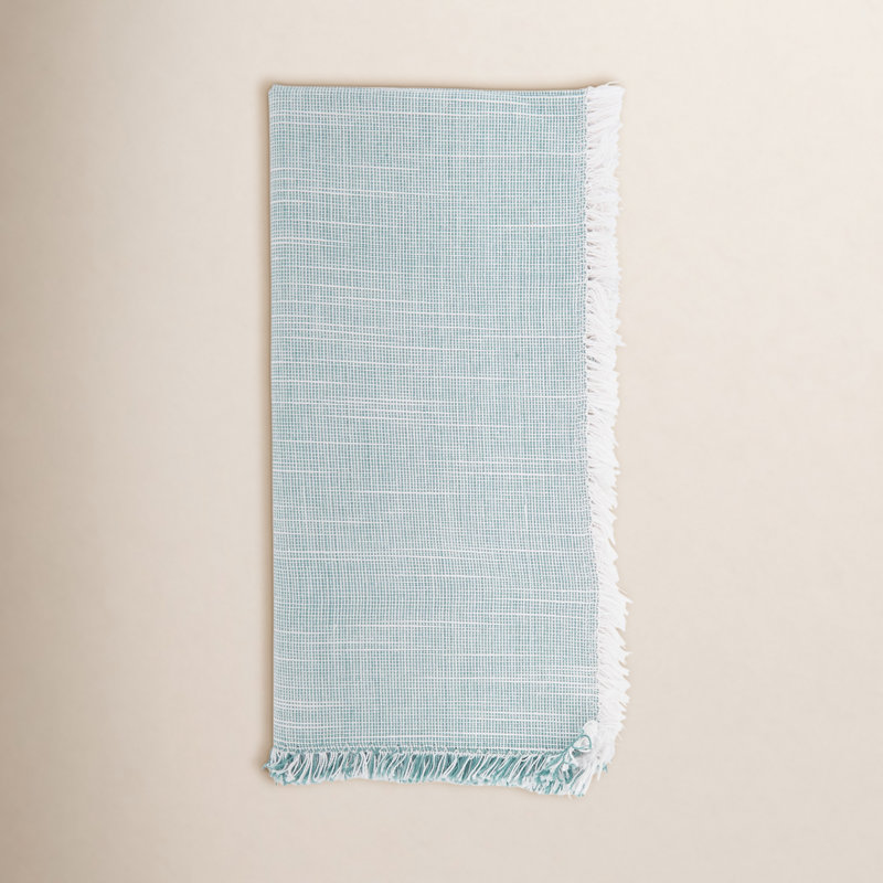 Serviette de table en coton 20 po Cornelia, Turquoise