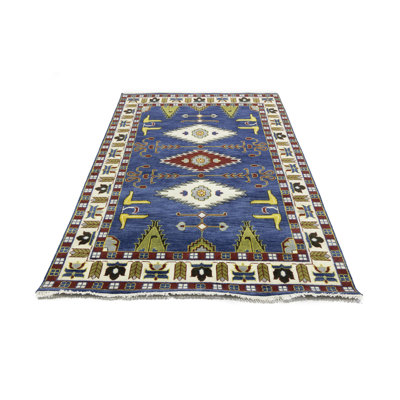 Kaptan Performance Wool Geometric Rug