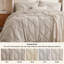 Édredon à plis pincés avec draps, taies d'oreiller et taies décoratives-103425113-103425112