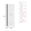 Armoire de rangement pour garde-manger de cuisine d'une hauteur de 71 po, avec 4 portes, 5 tablettes réglables, armoire autoportante-1704487308