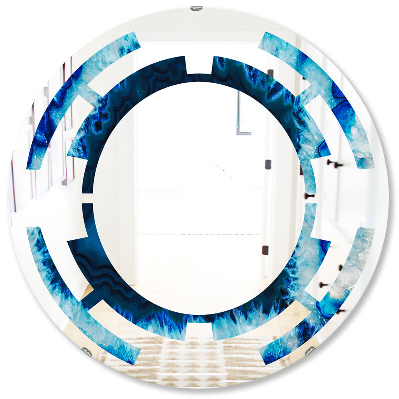 Miroir mural brésilien, H 31,5 po x l po