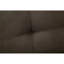Futon transitionnel à boutons brun foncé avec porte-gobelets intégrés pour lit.