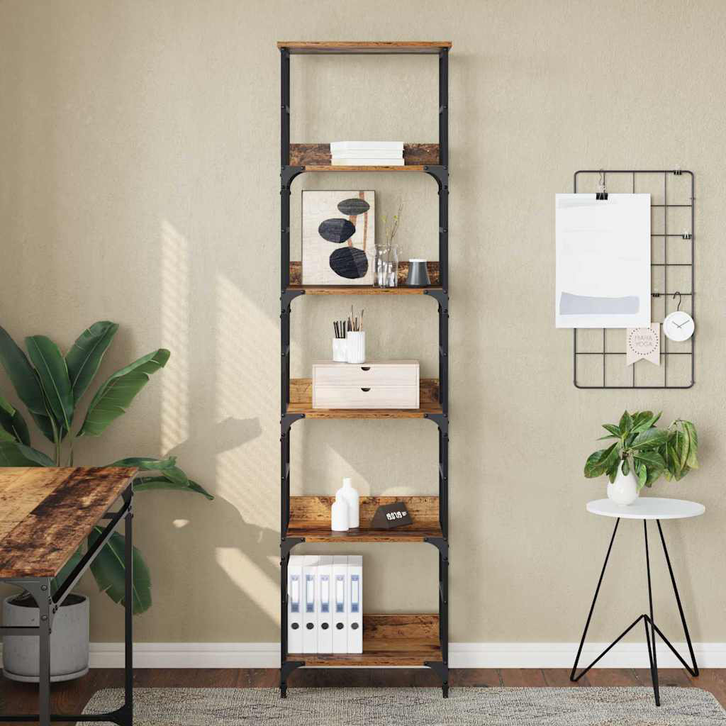 50cm W Metal Etagere Bookcase