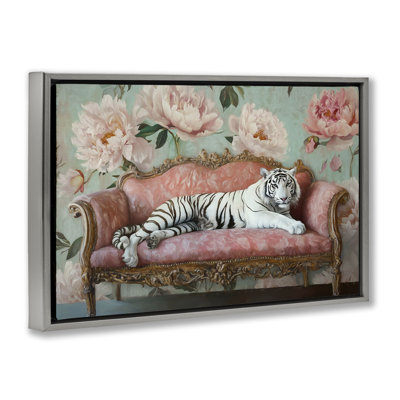Where The Tiger Dreams Floating Frame, design by Tina LeCour