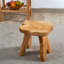 Tabouret de coiffeuse en bois massif Minnick