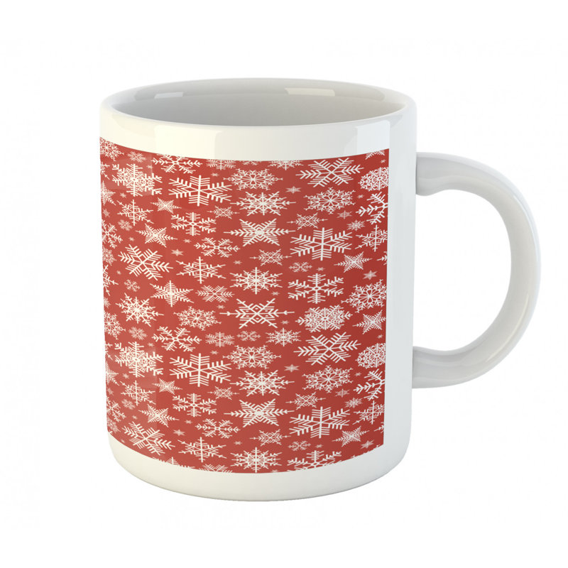 Grande tasse à café flocons