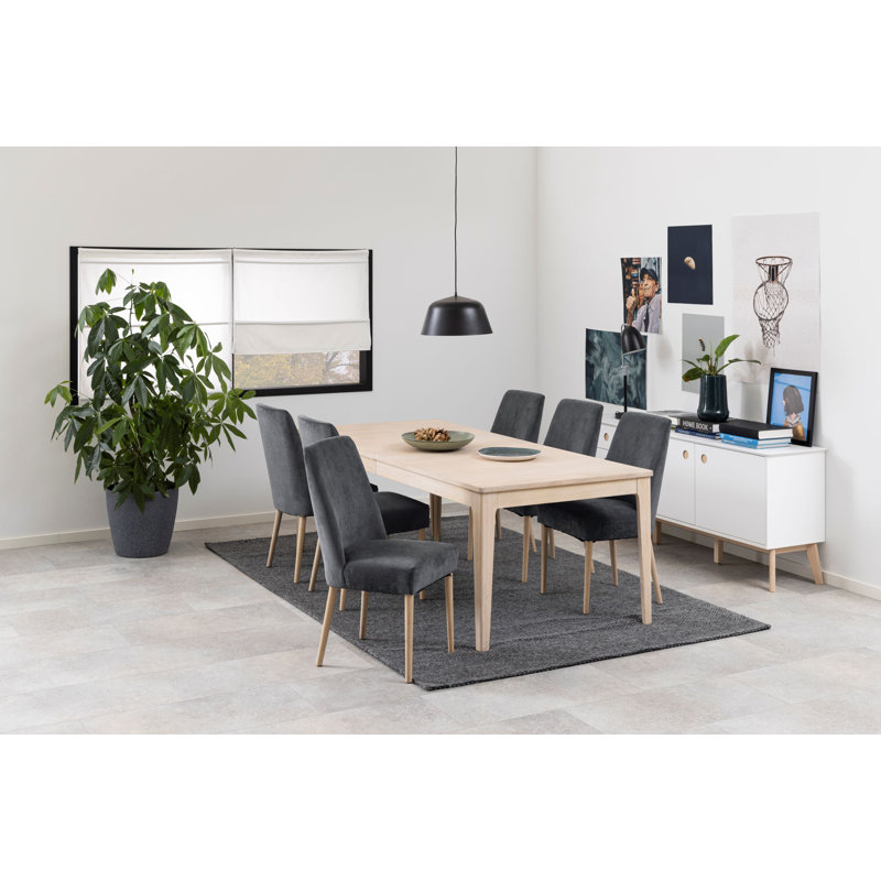 Azriel Extendable Solid Wood Base Dining Table