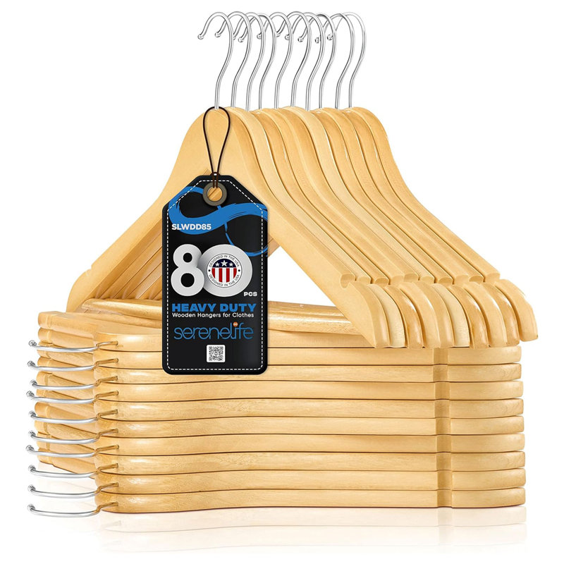 Non-Slip Standard Hanger, 80, Brown