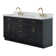 Tidworth 72'' Solid Wood Double Bathroom Vanity with 1.5'' Carrara Marble Top, Rectangular Sinks
