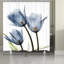 Rideau de douche simple tulipes Flannagan
