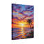Paysage et nature coucher de soleil ciel palmier océan vagues plage-2023015037