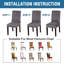 Housse pour chaise de salle à manger-1506839515