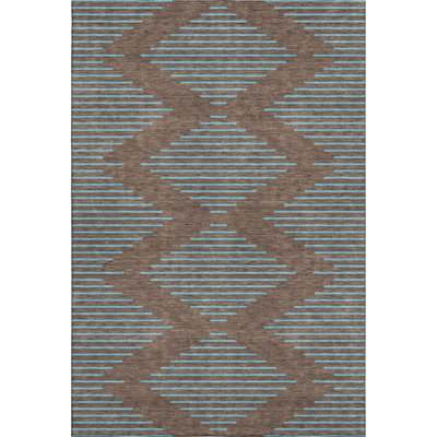 Premium Machine Washable Jahnke AMF1017 Geometric Rug