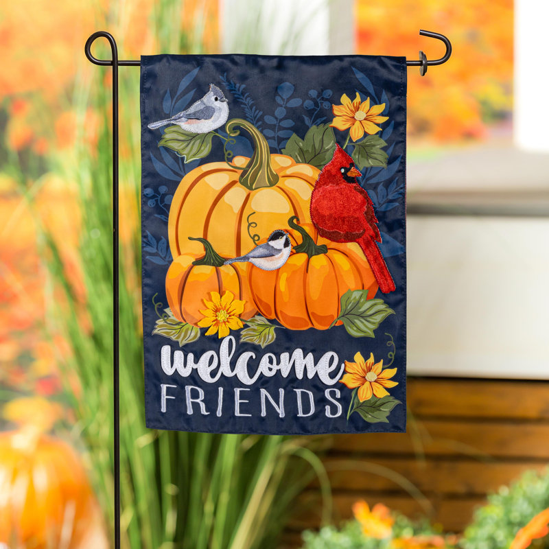 Drapeau de jardin Welcome Friends of Fall