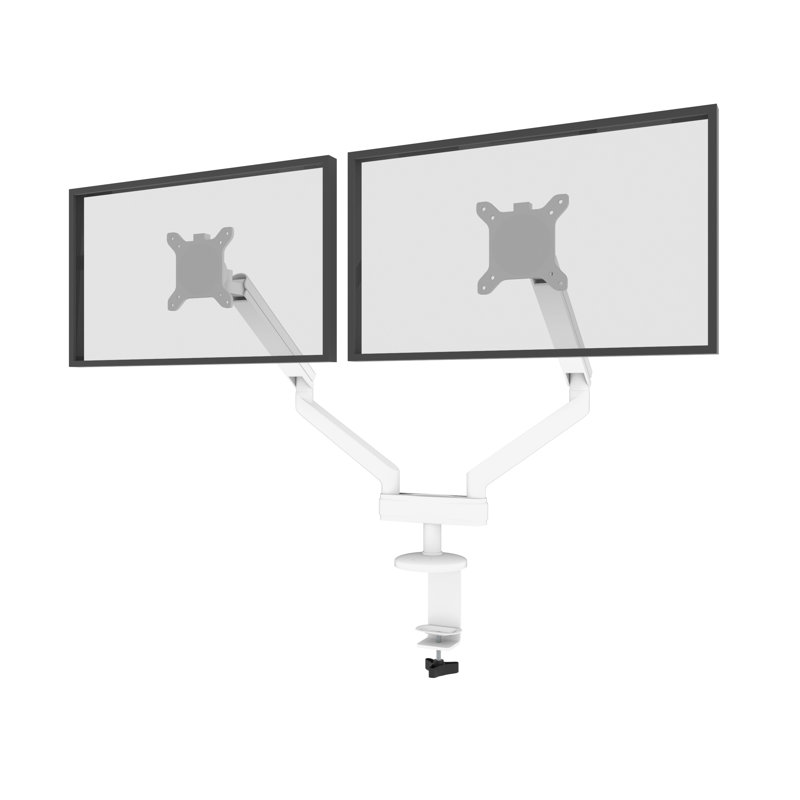 Bestar Multi-Screen Desktop Mount, White