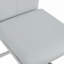 Ensemble de table et de chaises. Ensemble de salle à manger moderne à motif de marbre simple - table de 71 po x 35,4 po avec 6 chaises en polyuréthane gris clair. Autocollant à motif de marbre blanc, plateau en verre trempé, avec pieds de chaise arqués en métal argenté.-425478073