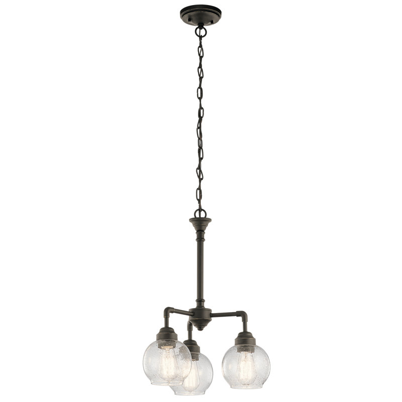 Aaliyana Glass Semi Flush Mount, Olde Bronze