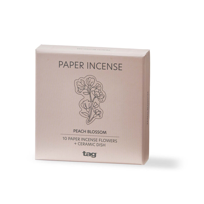 Ensemble de 10 encens en papier Peach Blossom, Fleur de pêche