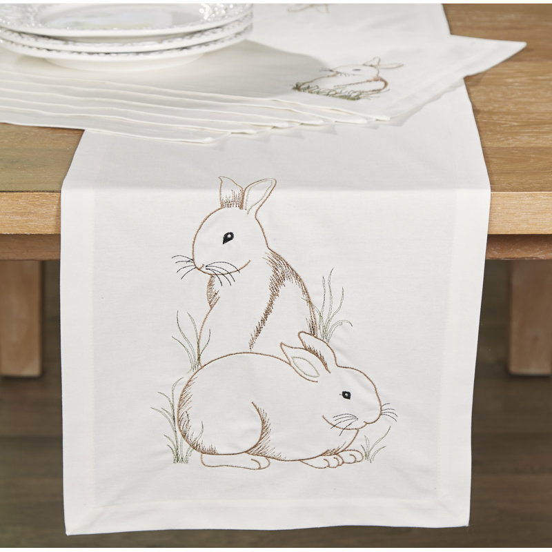 Mandujano 100% Cotton Easter Table Runner