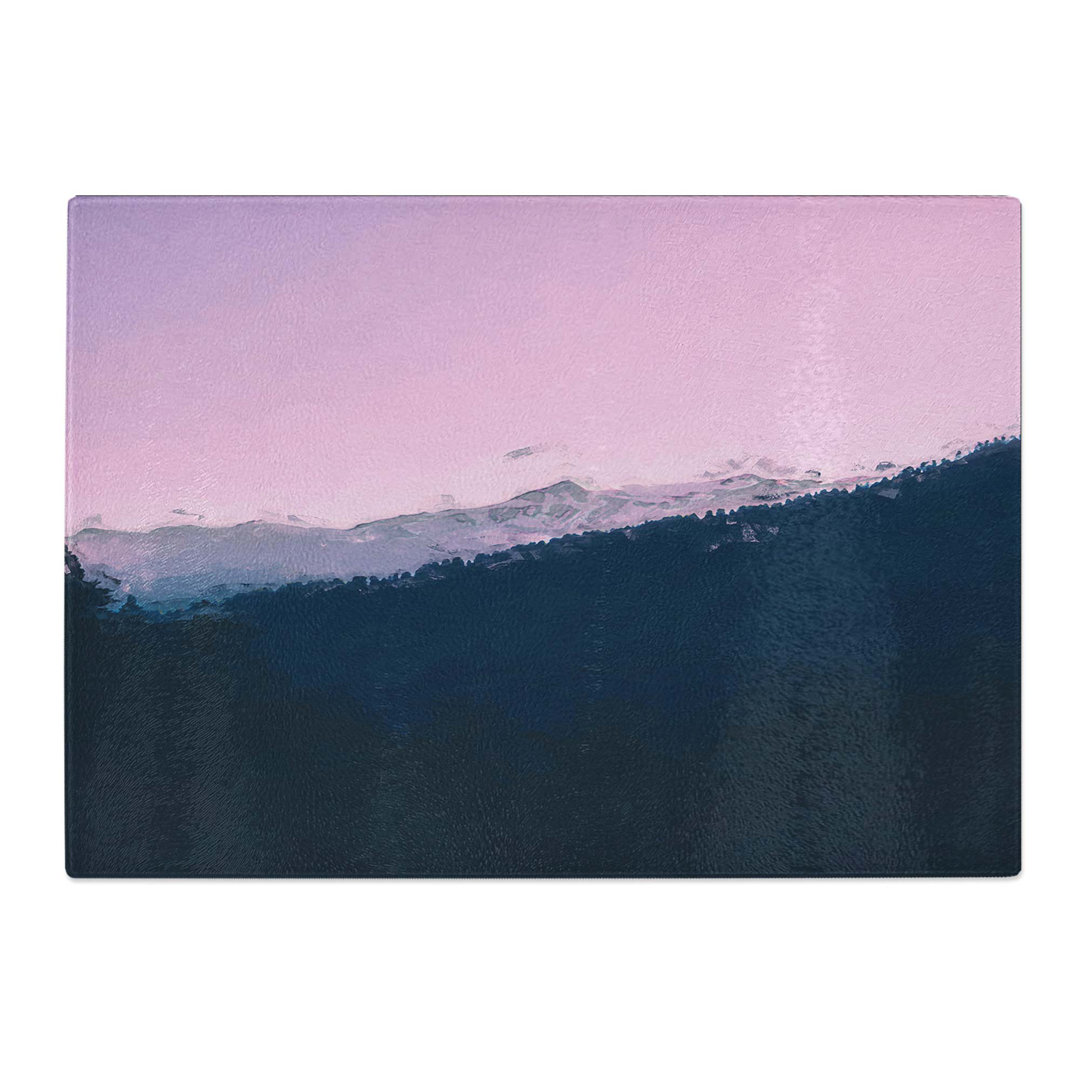 Tempered Glass Sunset Chopping Board