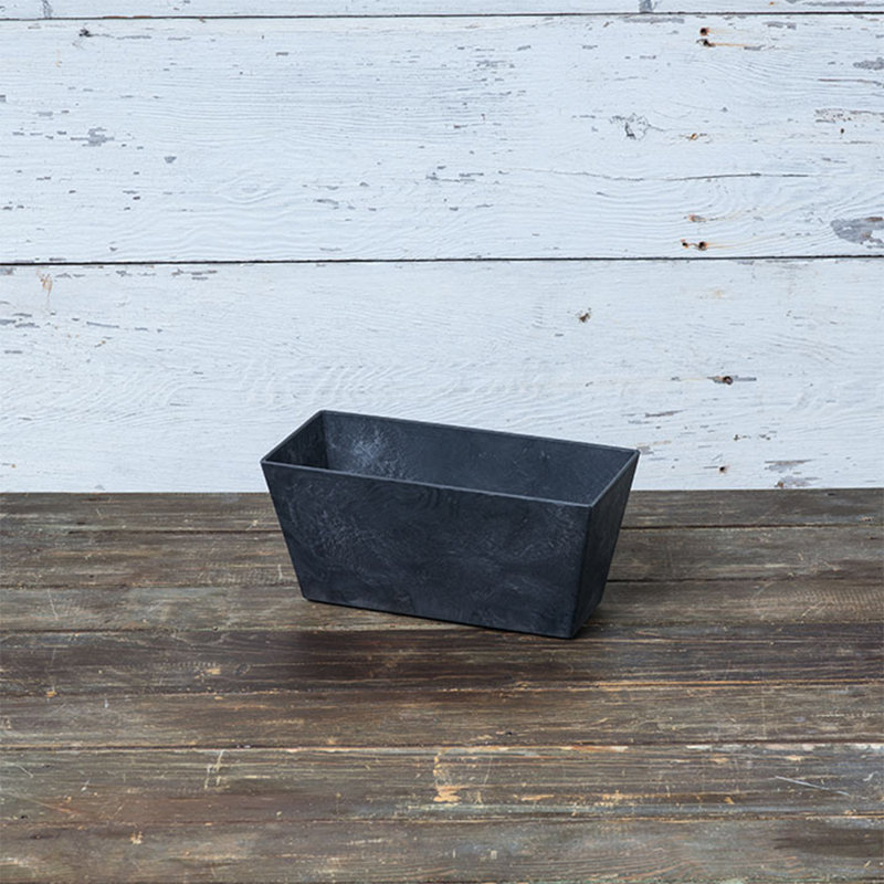 Wendover Window Box Planter, 6.75" H x 14.25" W x 6.75" D, Black