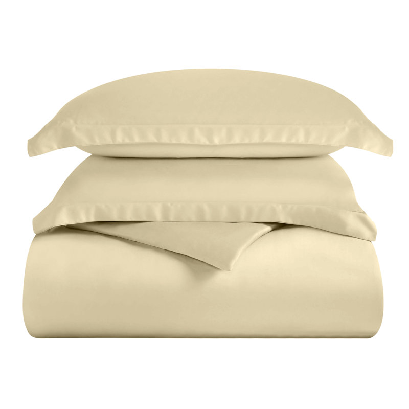Larksville Tencel Polyester Blend 1000 Thread Count Sheet Set, Ivory, Full/Double