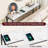 Console Table, Narrow Sofa Table Behind Couch, 43.3” Entrance Table With Power Station, Simple Style, For Living Room, Hallway, Entryway, Foyer, Marble And Black CTHM112E01