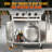 32000 BTU 4-Burner Propane Grill, Stainless Steel BBQ with Pulse Ignition & Locking Casters